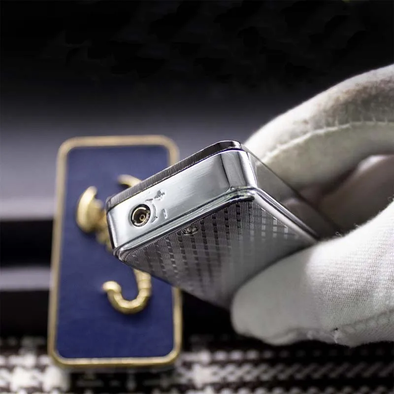 Ветрозащитная газовая зажигалка портативная надувная регулируемая с пламенем