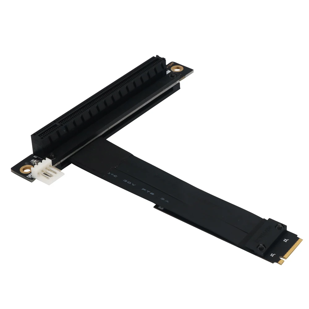 

Riser PCIE 16x To M2 M.2 NVMe Key-M 2230 2242 2260 2280 Riser Card 32G/bps Gen3.0 Cable PCI Express x16 Extender with Sata Power