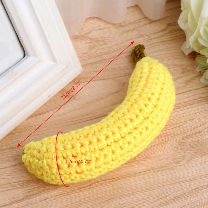 

Baby Kids Child Cute Crochet Knit Banana Toy Photography Props Equipment Outfits