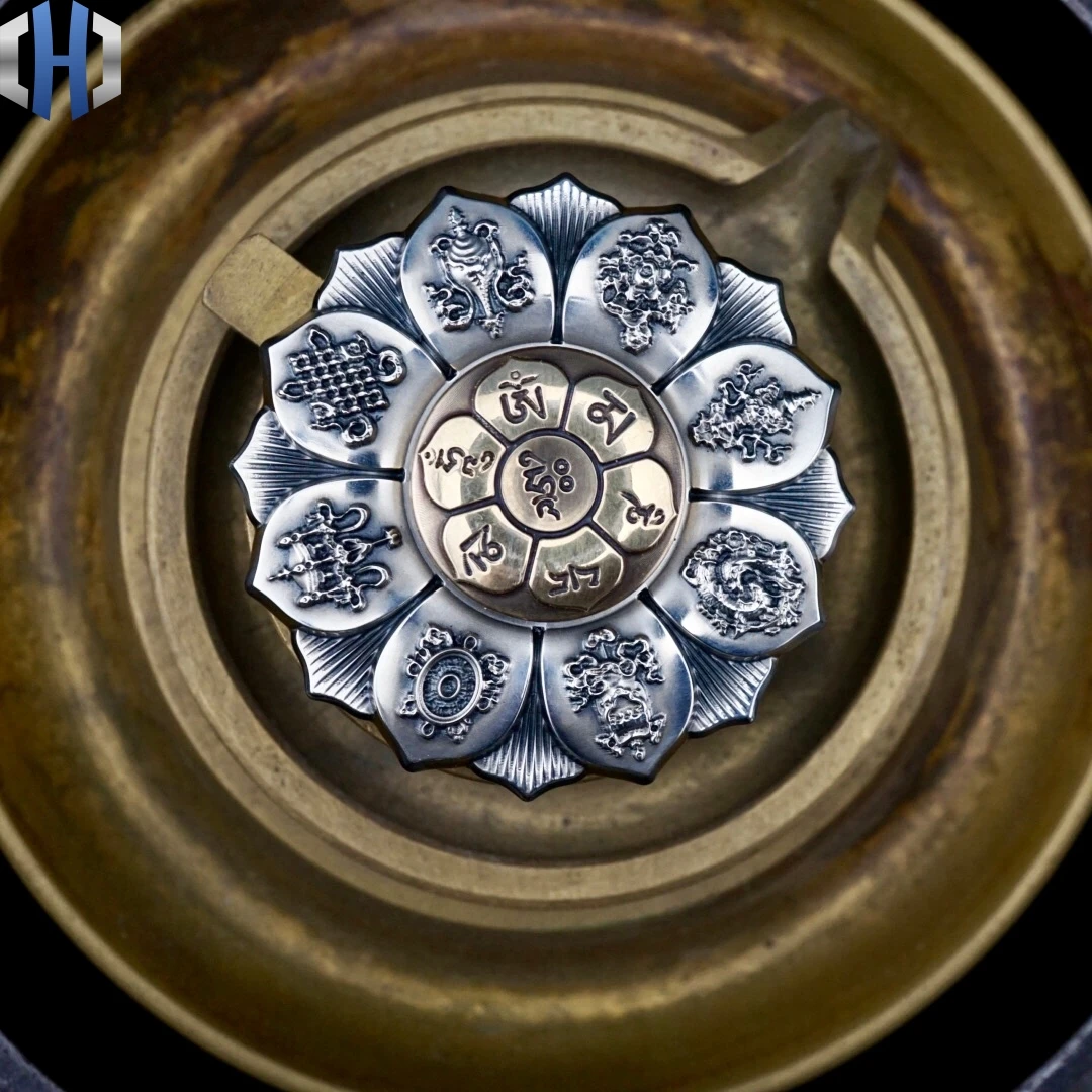 Оригинальный имитированный в китайском стиле EDC имитирующий кожу гироскоп Будда