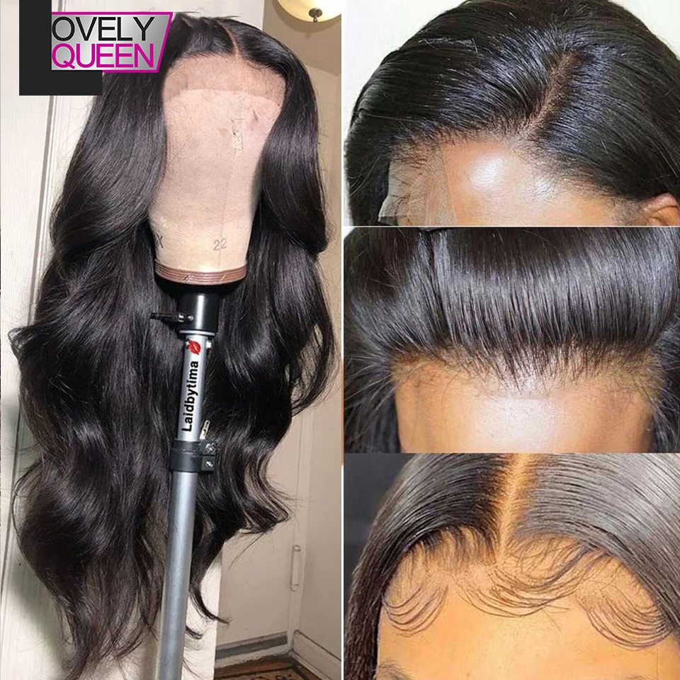 13x4 кружева передние парики из натуральных волос на кружевной основе натуральные