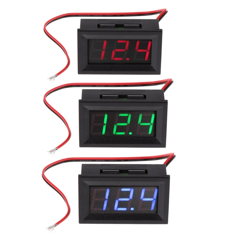 

DC 4.5V-30V Digital Voltmeter 0.56" LED 2-Wires Voltage Volt Meter Panel Gauge D0AC