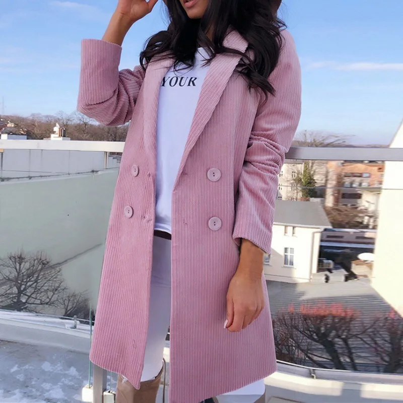 Женское длинное шерстяное пальто осенне-зимняя приталенная куртка новинка 2020