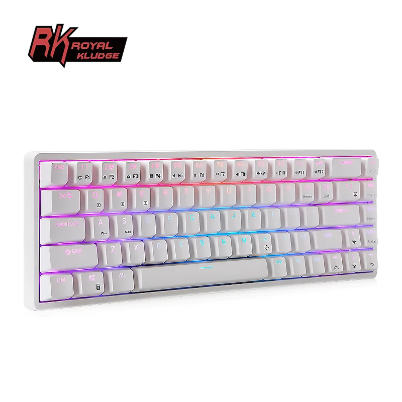 royal kludge rk837 tri mode rgb mechanical gamer bluetooth wireless keyboard gaming accessories for pc laptop smart tv free global shipping