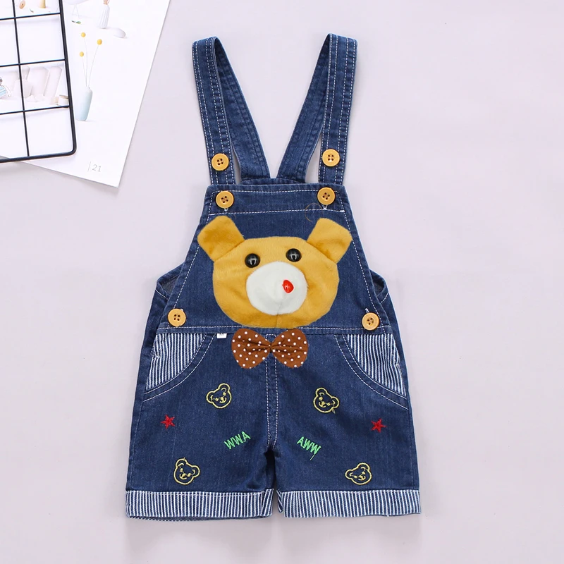 Комбинезон джинсовый для детей джинсовые шорты мальчика мальчиков От 1 до 3 лет |