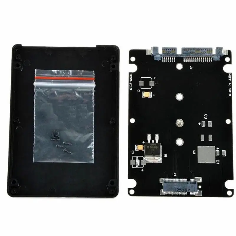 M.2 NGFF SATA SSD до 2 5 дюйма адаптер чехол для карты (B + M) ключ гнездо M2 ПК ноутбука