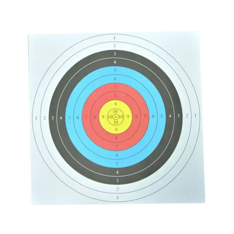 

10 pcs Archery Target Papers 60x60cm Shooting Training Bow And Arrow Target Papepaintball Accessories