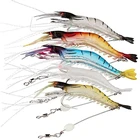 Искусственная приманка в виде креветки, мягкая, с рыбным запахом, с одним крючком, 1 шт.