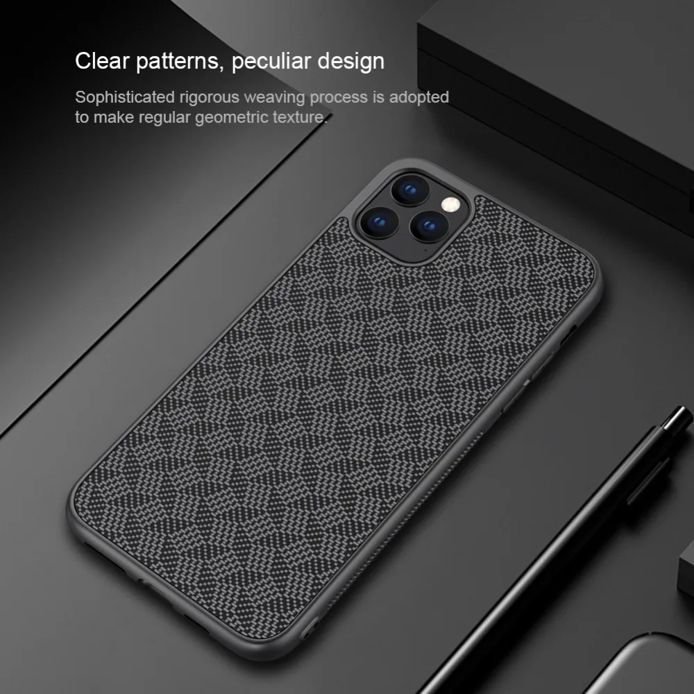 Для iPhone 11 11 Pro Max чехол для камеры Nillkin Роскошная текстура Спортивная Силиконовая задняя крышка Camshield для iPhone 11 Pro Max чехол для телефона