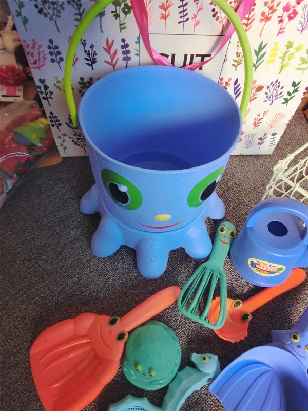 Детские пляжные игрушки SummerSoft семейный набор Пляжная вечевечерние ковш песок