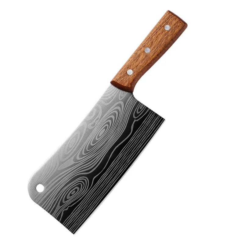 

XHARP Stainless Steel Knife Laser Damascus Pattern Kitchen Knives Set 3Cr13 Japanese Kitchen Knife Set Slicing Chopping Knives