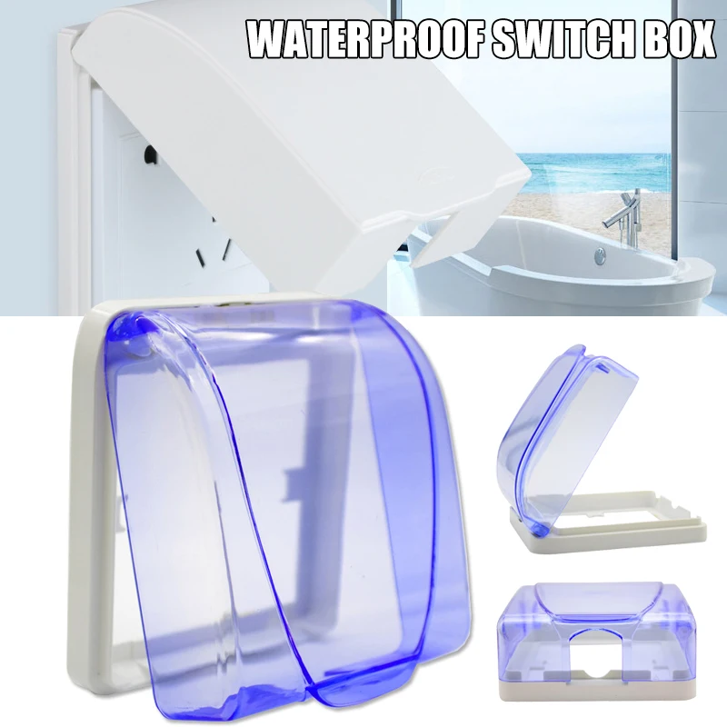 Plastic Switch Waterproof Cover Box Wall Light Socket Doorbell Flip Cap for Home MJJ88 |