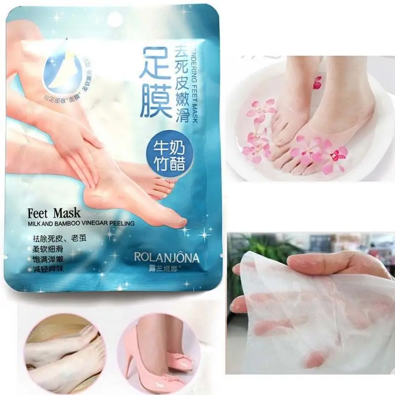 

2Pcs Exfoliating Peel Foot Mask Baby Soft Feet Remove Scrub Callus Hard Dead Skin Feet Mask foot