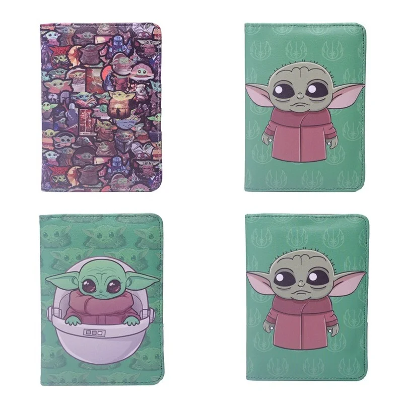 

Кошелек Yoda из «Звездных войн» Disney, Паспортная книжка, мандалориан йода для младенцев, мужская и женская сумка для идентификационных карт в т...