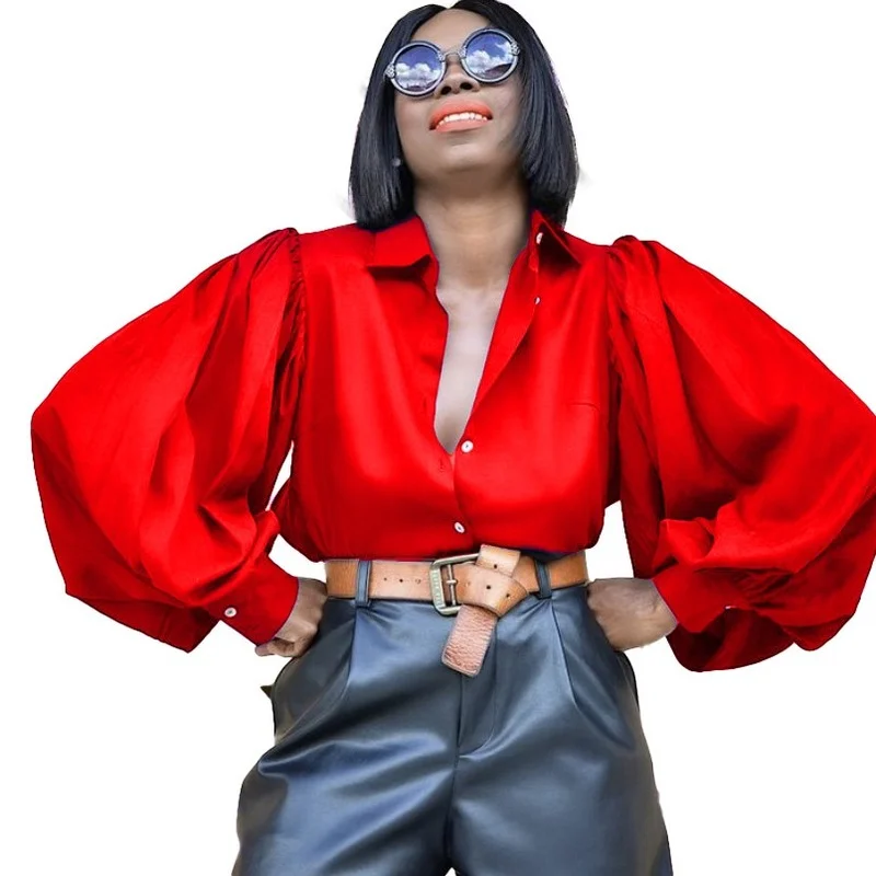 Пикантные африканские однотонные женские рубашки с открытой спиной Элегантная