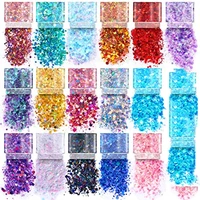 1g holographic cosmetic festival chunky glitters sequins nail sequins flakes body face hair make up nail art mixed glitter
