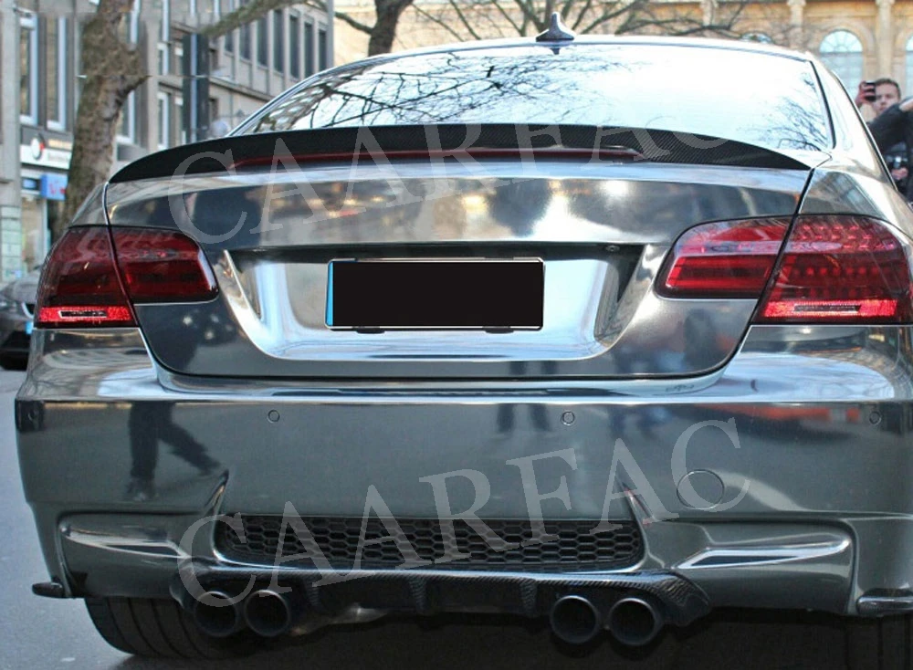 Углеродное волокно/FRP черный задний спойлер для BMW E92 3 серии M3/M Sport 328i 335i 2006-2012 Boot