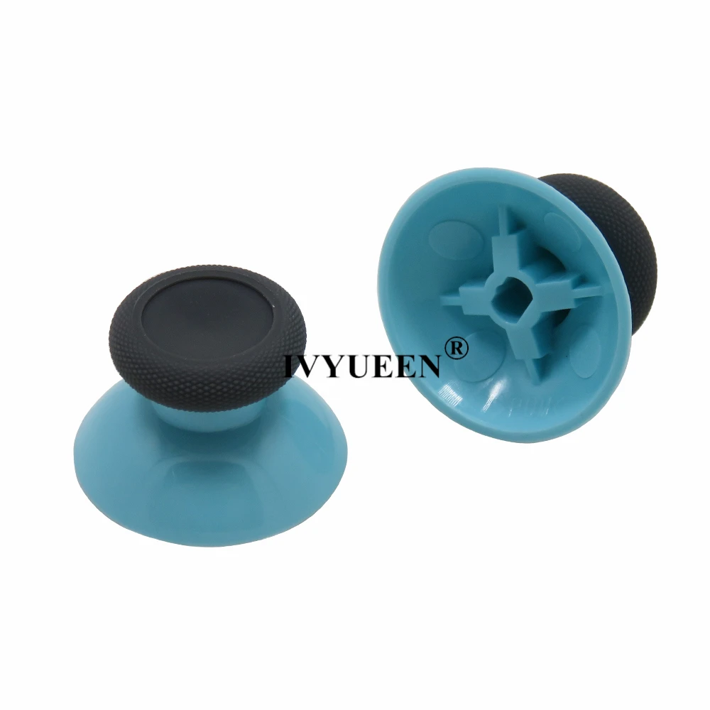 Gray Light Blue IVYUEEN 2 шт. для microsoft XBox One X S контроллер 3d аналоговый большой палец палки с захватом джойстик колпачок синий красный ThumbSticks - Цвет: Gray Light Blue