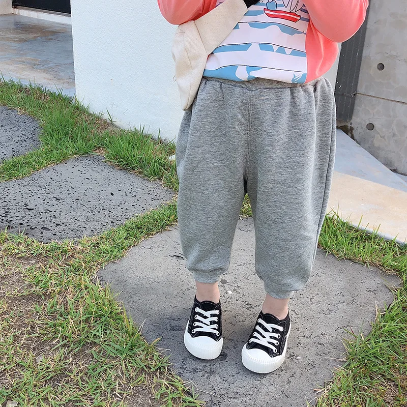 Осень 2019 новые детские брюки детская одежда оптовая продажа повседневные штаны с