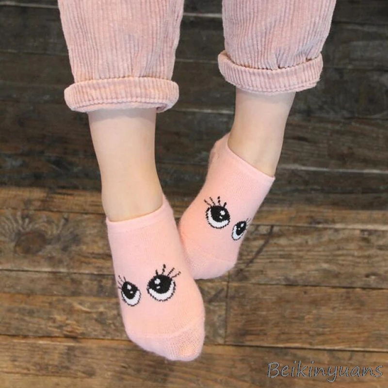 Детские ультратонкие Нескользящие хлопковые носки с короткие до лодыжки
