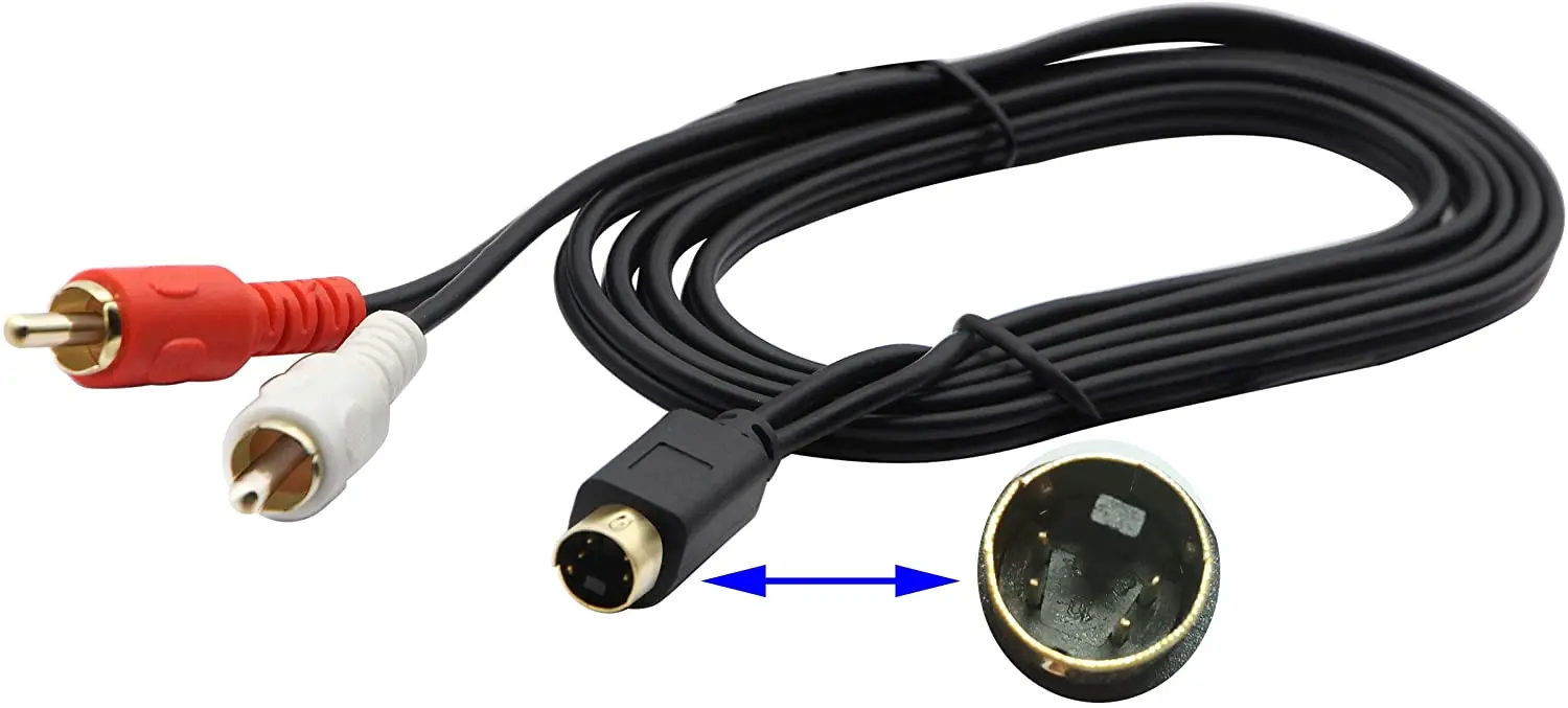 Фото S-видео 4-контактный мини-DIN Y-образный разветвитель кабель позолоченный