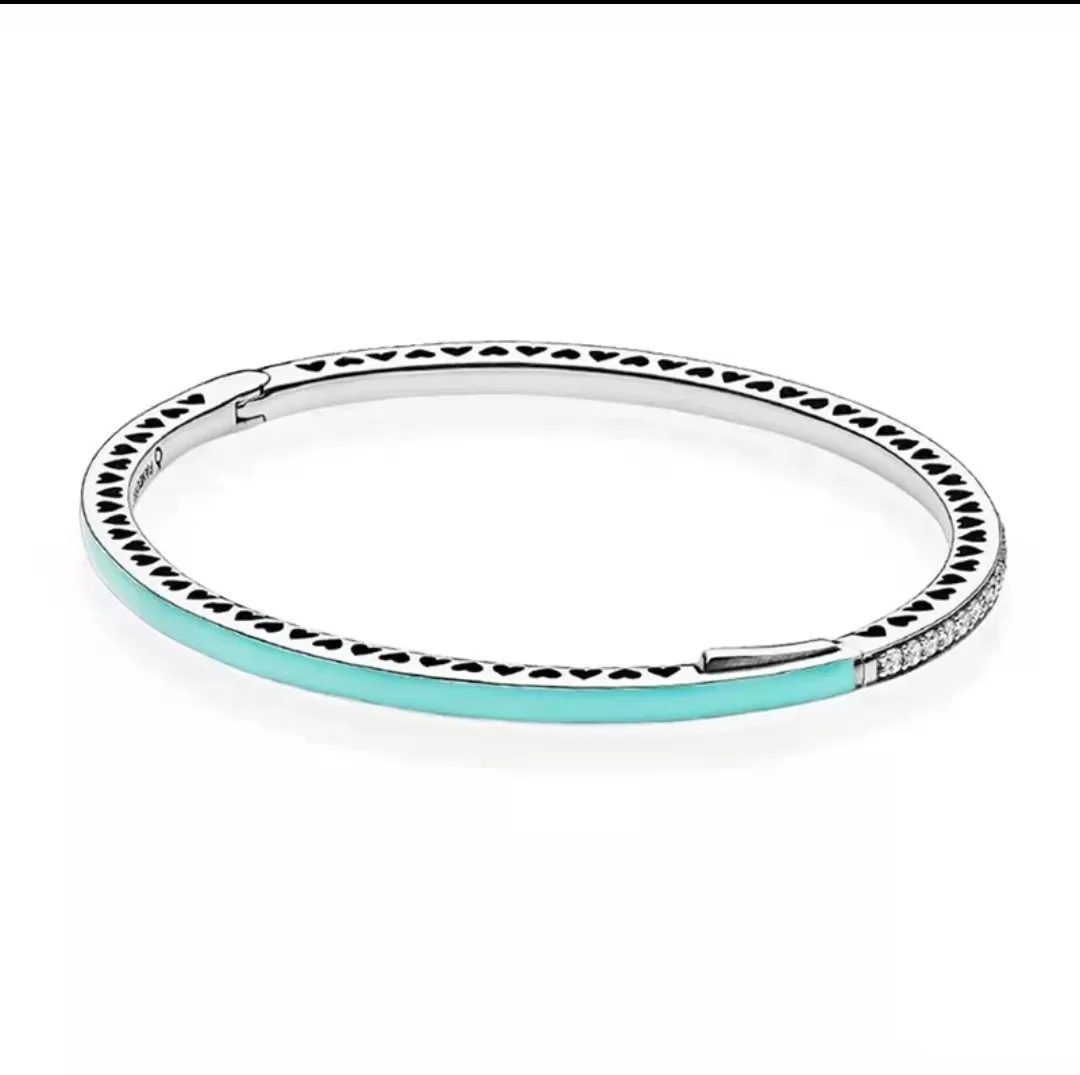 

Best selling 925 Sterling Silver Charm Bracelet DIY amulet Pando logo fit women lovers wear Bracelet party birthday jewelry