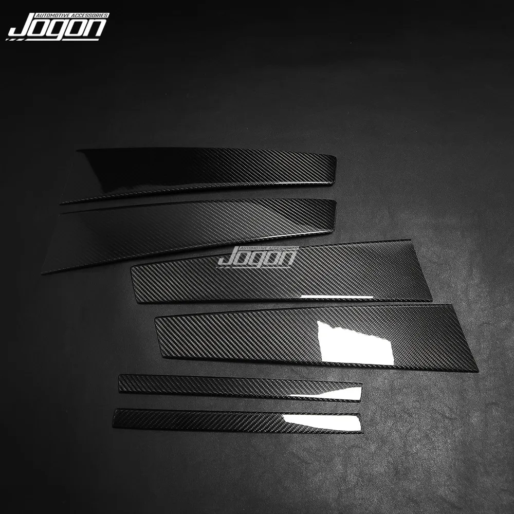 6 шт. декоративные наклейки из углеродного волокна для окна автомобиля BMW G20 G28 3