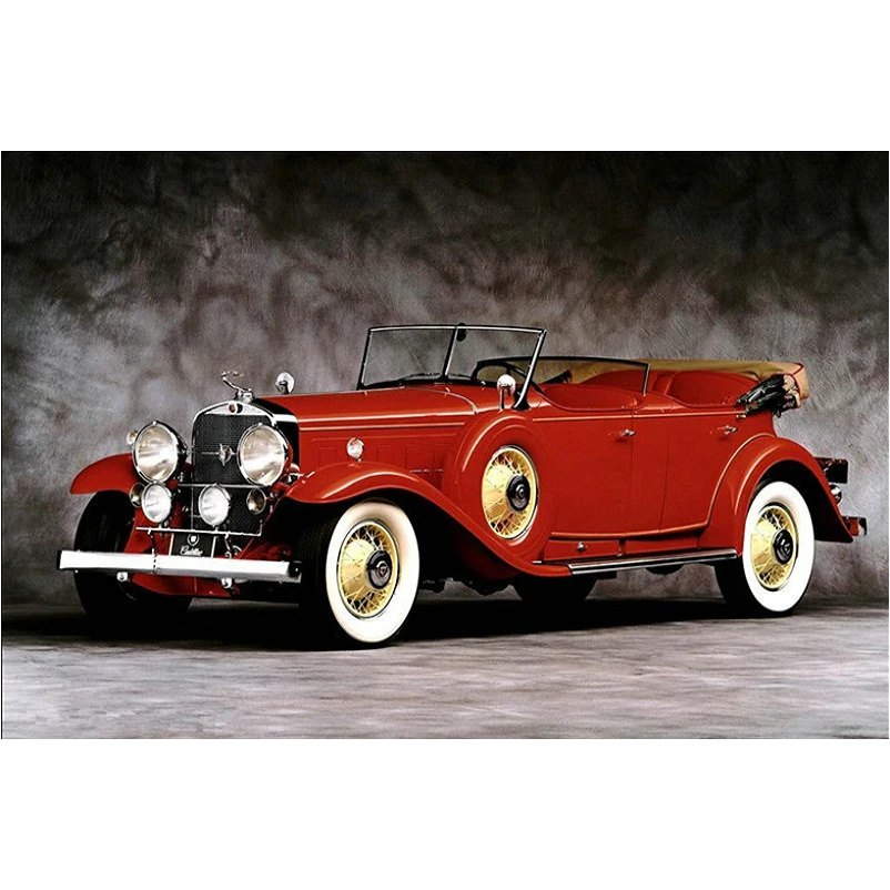 

Handicraft mosaic Diamond painting Red car square drill rhinestone cross stitch diamond embroidery pattern Home decorative