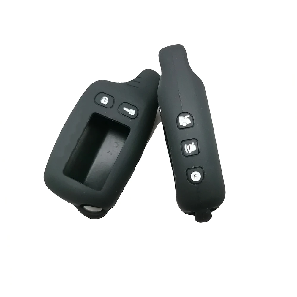 

Silicone Key Cover For Tomahawk TW-9030 TW-9020 TW-9010 Two Way Car Burglar Alarm Lcd Keychain Cover Remote Protective Case