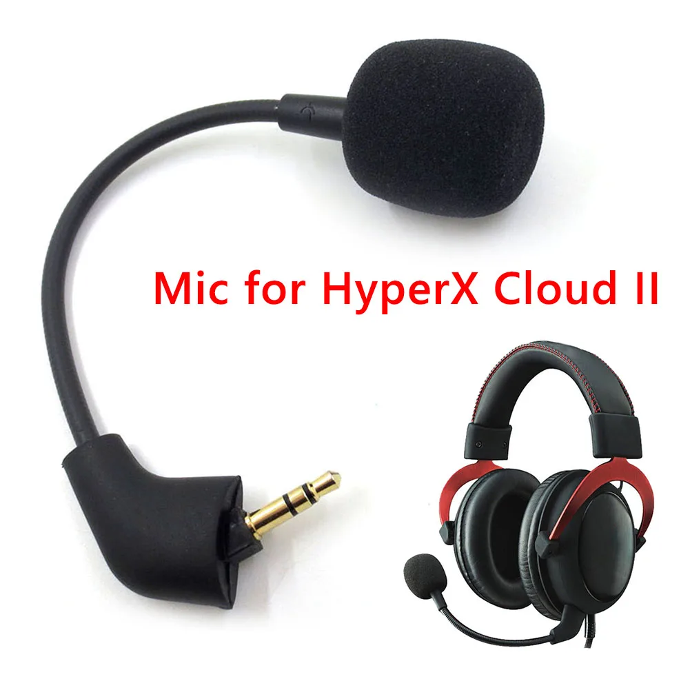 

Сменный игровой микрофон 3,5 мм для Kingston Hyperx Cloud Alpha 2 II X Core Pro Silver Cloudx Cloud9 игровая гарнитура
