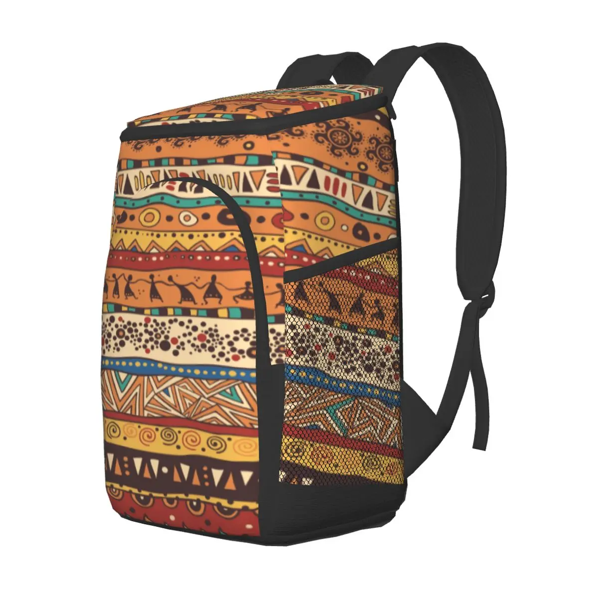 picnic cooler backpack african pattern waterproof thermo bag refrigerator fresh keeping thermal insulated bag free global shipping
