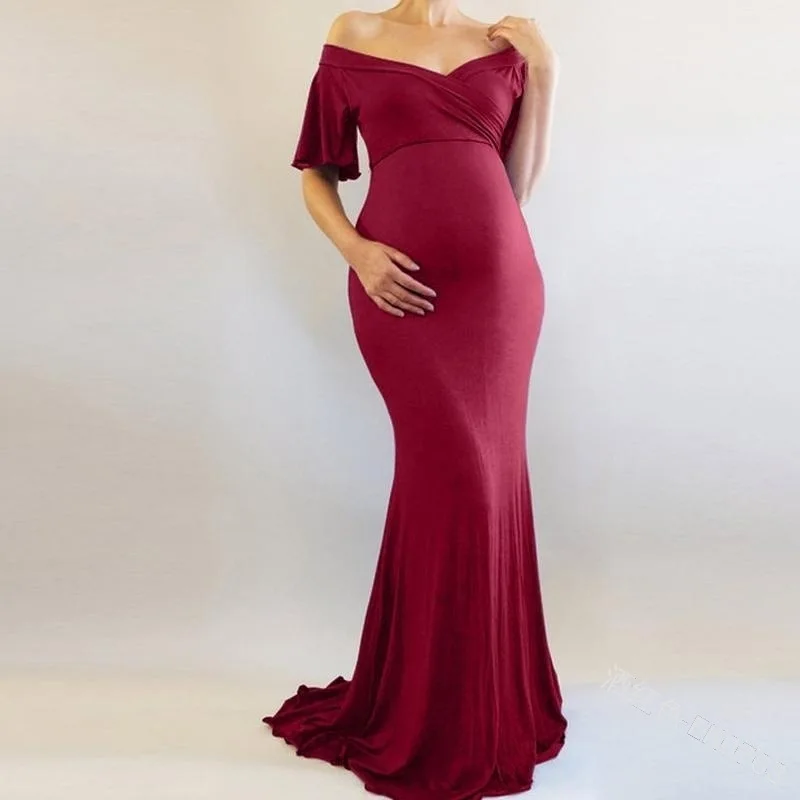 Женское платье для беременных длинное длиной до пола мамы кормящих женщин