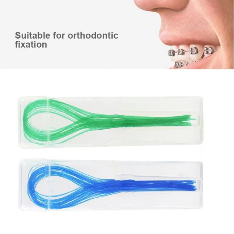

Bridges Traction Braces Tooth Brackets Wire Random Color 35Pcs/Set Dental Floss Holders Between Orthodontic Threaders Needle