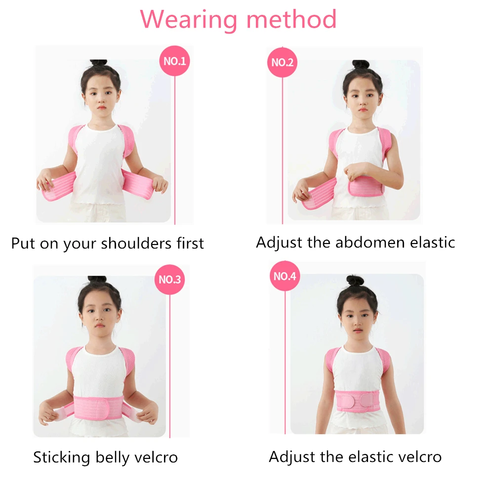 Регулируемая детская магнитной задней Поддержка Корректор осанки позвоночника