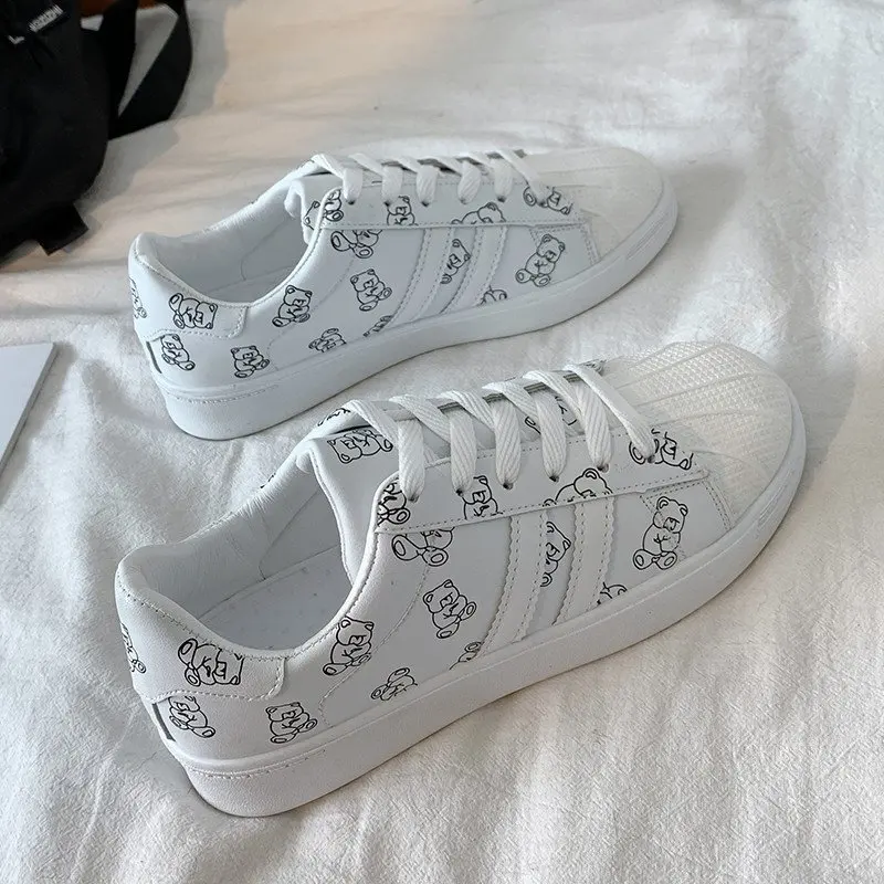 

2021 Fashion Sneakers Women Shoes Young Ladies Casual Shoes Female Sneakers Brand Woman White Shoes Flats Sole Zapatillas Mujer