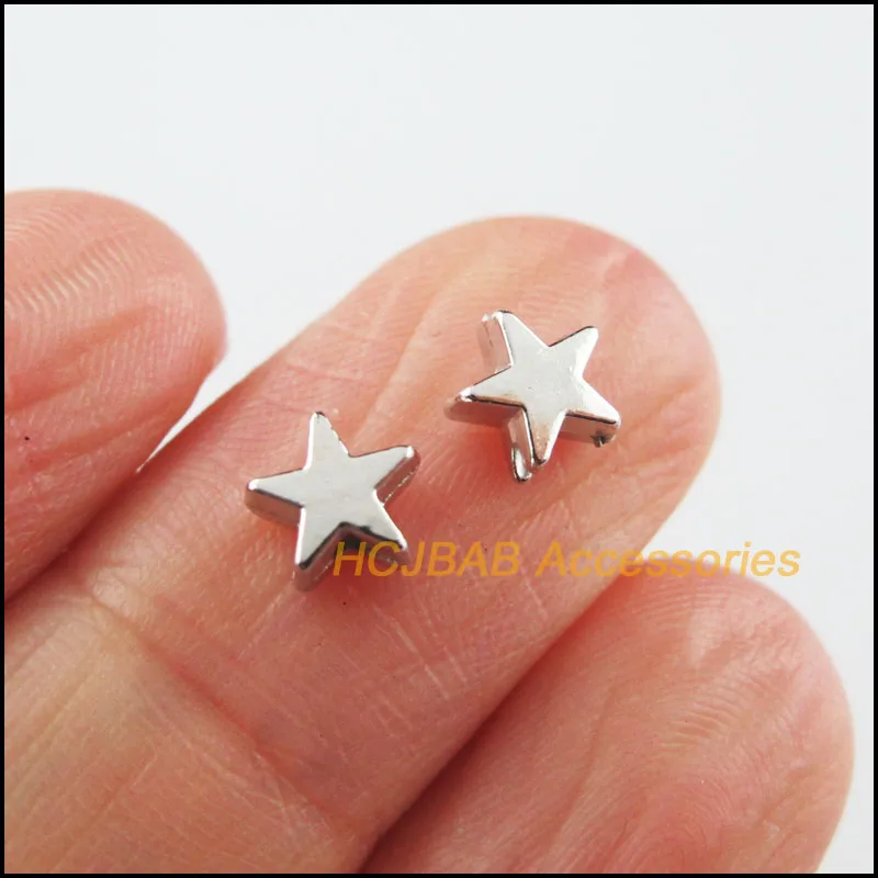 300 новые крошечные бусины с фиксатором в форме звезды Подвески Акриловые тупой