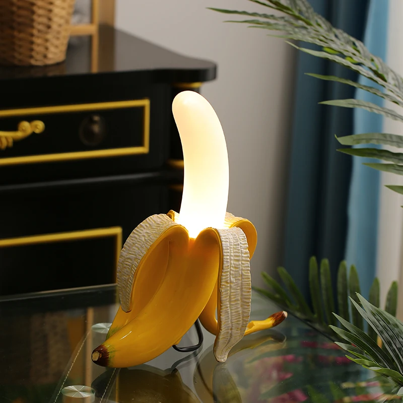 

Italy Seletti Banana Lamp Lights Modern Living Room Glass Led Table Lamps Bedroom Bedside desk lamp Home Decor Lighting Fixture