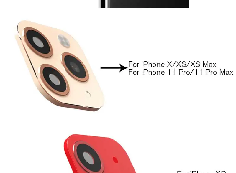 9D полная защита экрана объектива для iPhone XS XR X Xs Max чехол для камеры сменный на iPhone 11 Pro Max Закаленное стекло пленка