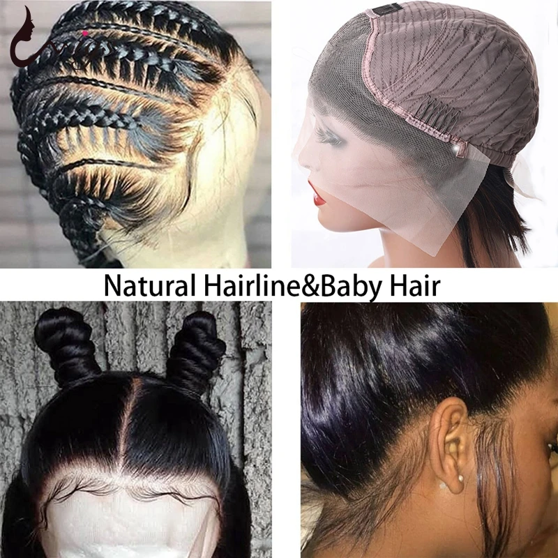 Перуанские прямые парики на кружеве 13x4 дюйма человеческие волосы предварительно