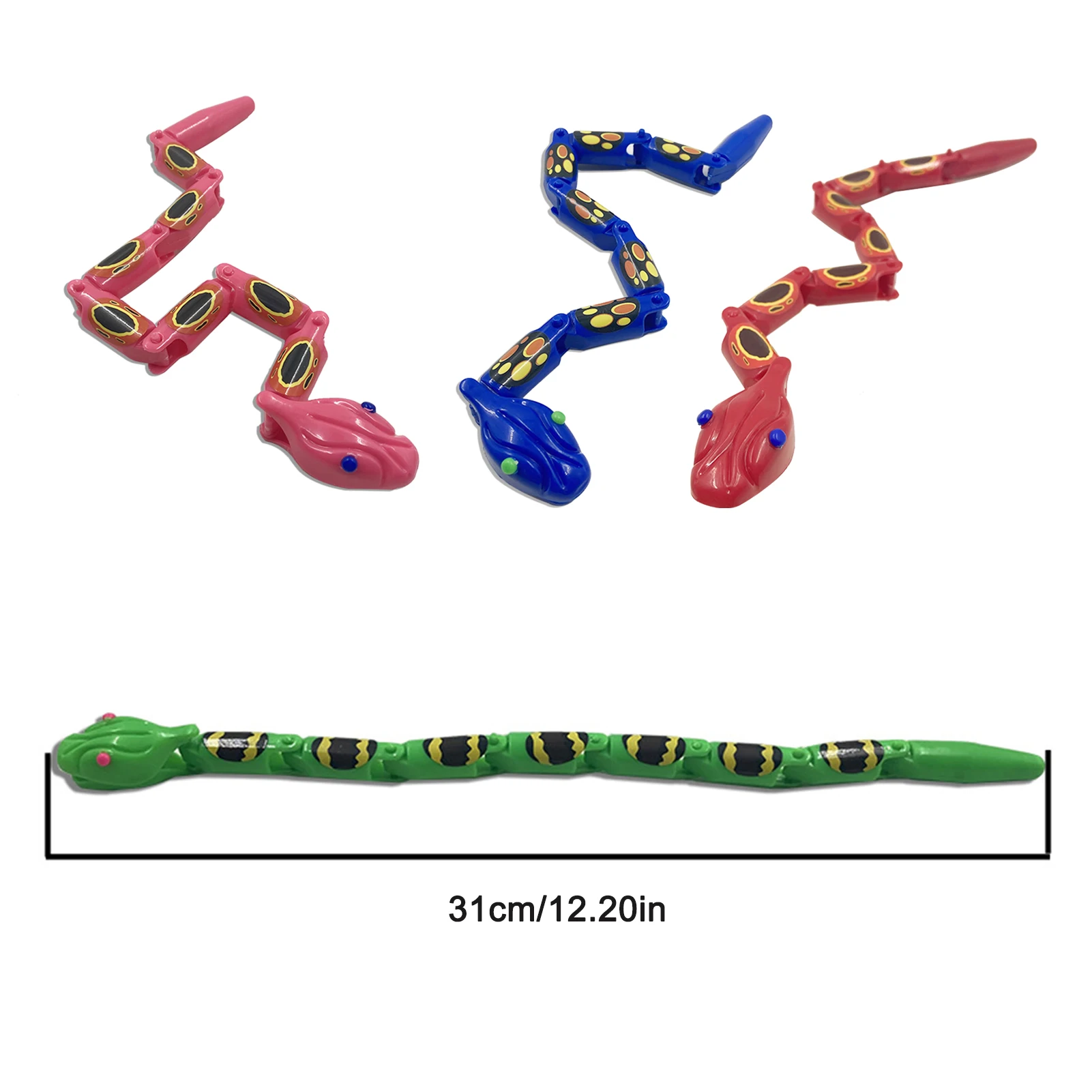 

Plastic Wiggle Snake With Joining Pieces Fun Jointed Snake Toys K50