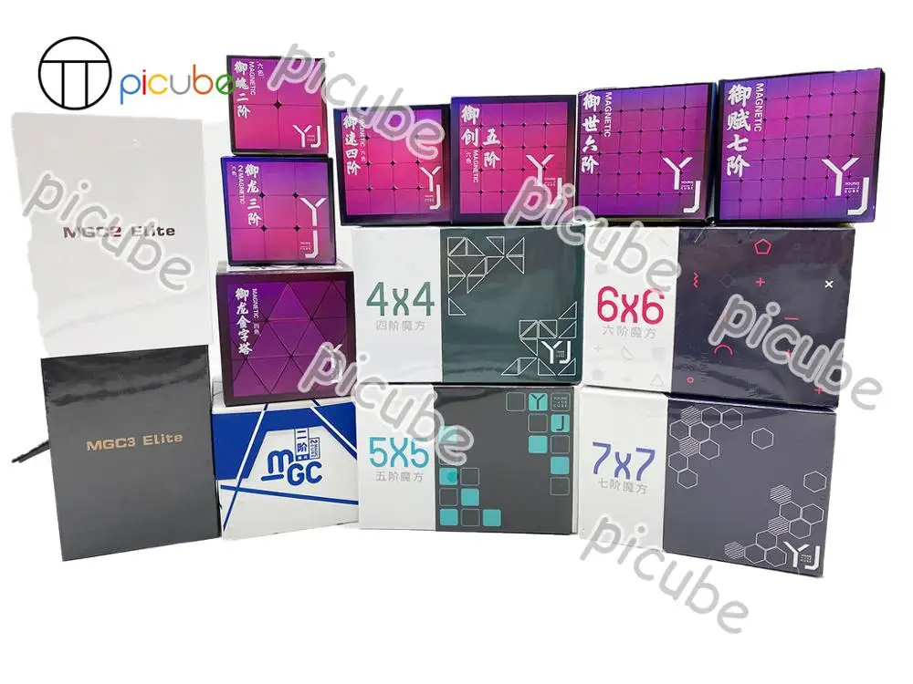 [Picube]yongjun YJ MGC series YuPo YuLong YuSu YuChuang YuShi YuFu 3x3 2x2 4x4 5x5 6x6 7x 7 звеньев Магнитный пирамидный