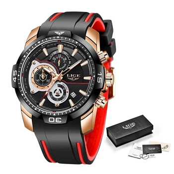 LIGE Men Watches Top Brand Luxury Business Quartz Watch Men Fashion Waterproof Date Chronograph WristWatch Relogio Masculino+Box Other Image