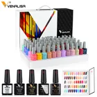 Лак для ногтей Venalisa VIP2 набор гель-лаков для ногтей, 60 цветов, Праймер, топовое покрытие, полный набор