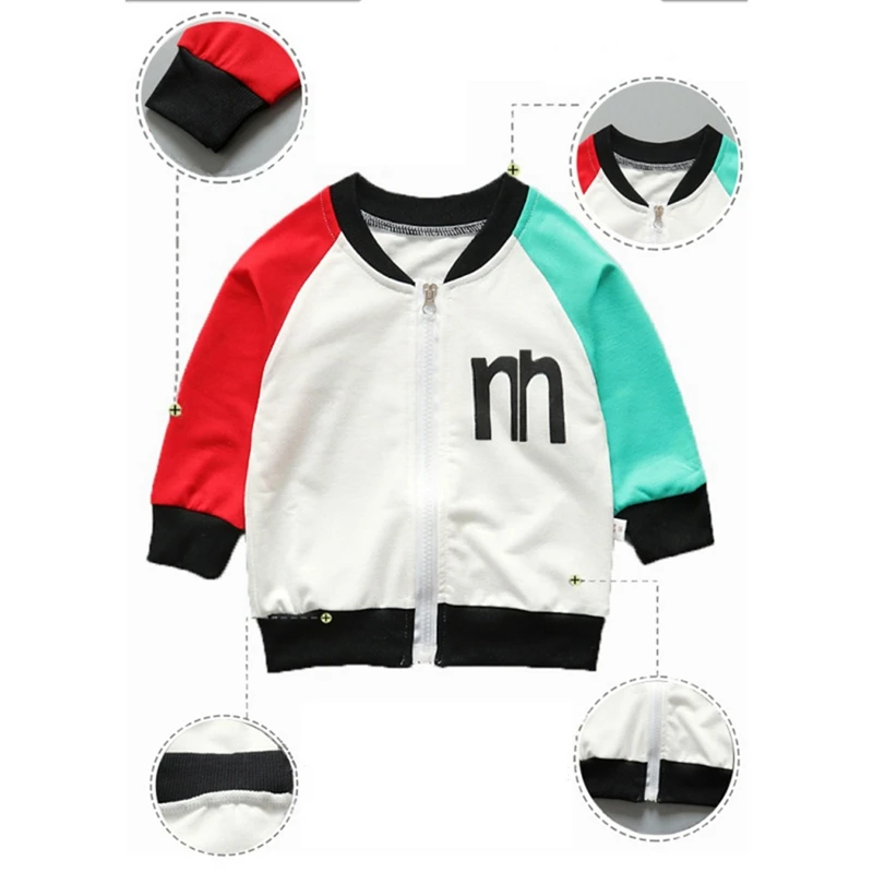 От 6 месяцев до 4 лет хлопковая толстовка для маленьких мальчиков Верхняя одежда с