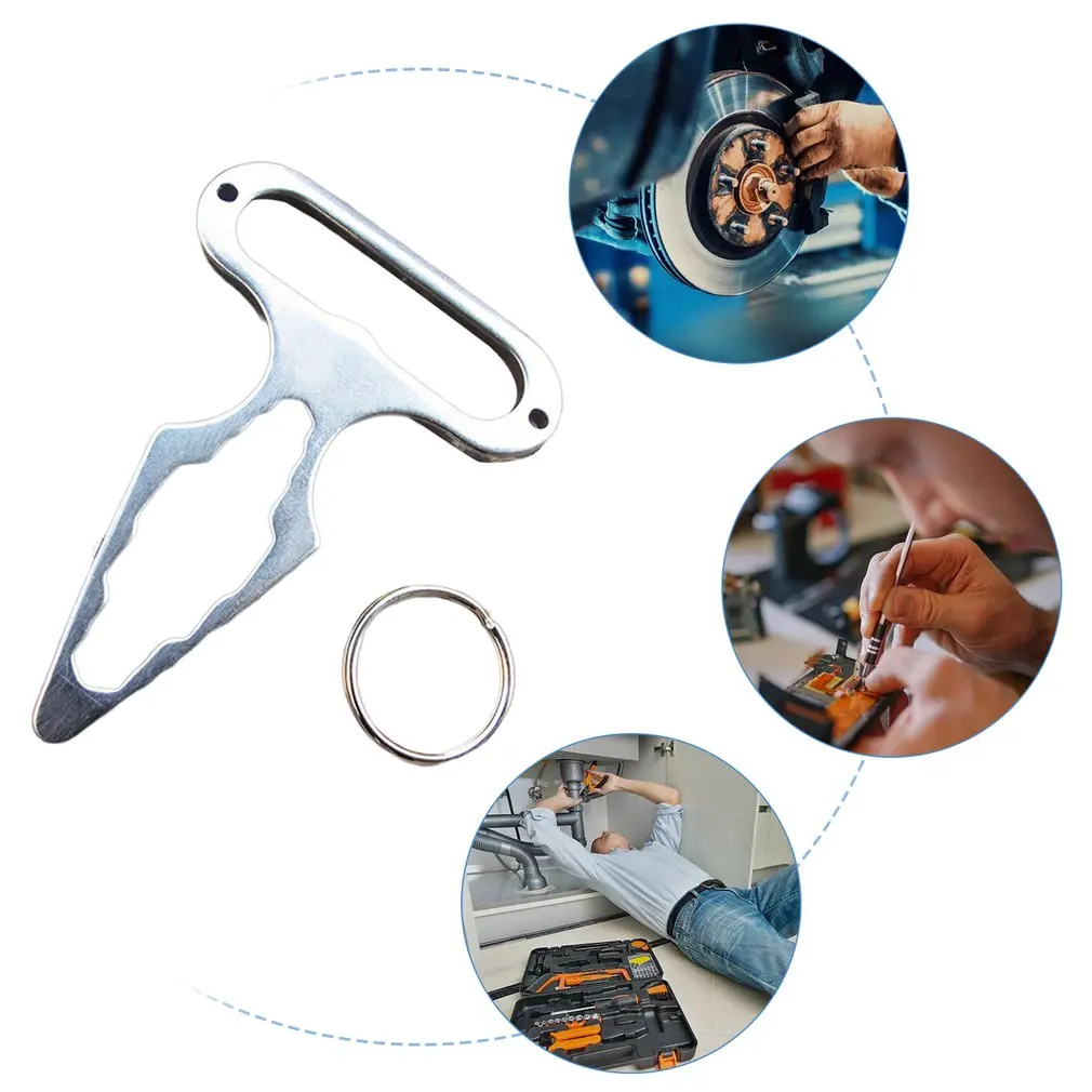 

Multi-function Tool Wrench Carbon Steel Material High-polished Chrome Surface Easy To Carry Durable Wrench