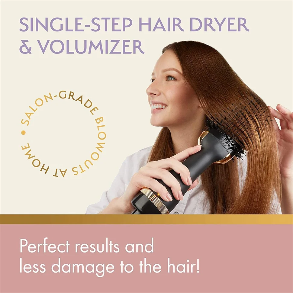 

2021 One-Step Hair Dryer & Styler Brush Hairdryer Brush Volumizer Comb Blow Dryer Salon Styler Straightener Curler Hot Air Brush