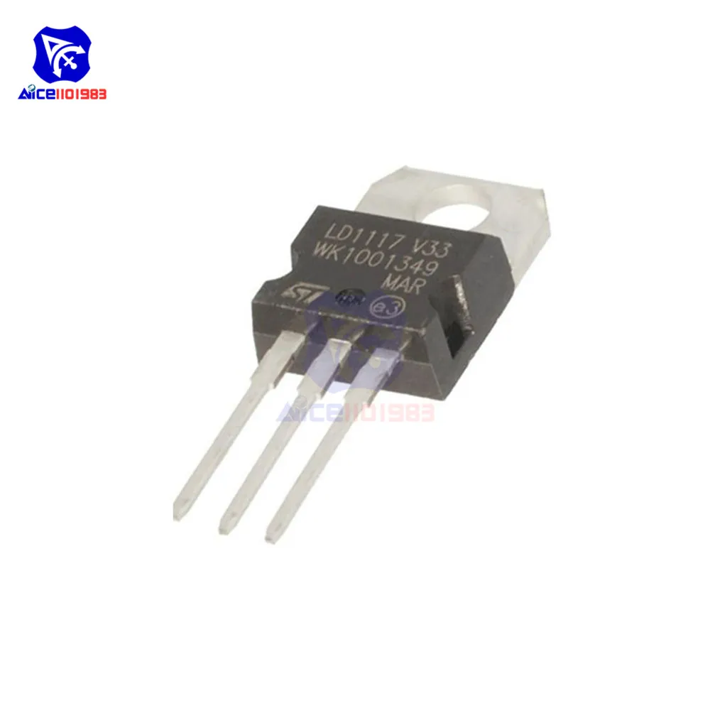 Diymore 1 шт. регулятор напряжения LD1117V33 IC LD117 LD33V 3 V DIP 3|Интегральные схемы| |