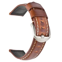 beafiry oil tanned leather watch band 19mm 20mm 21mm 22mm 23mm 24mm straps watchbands brown for men women wirstband