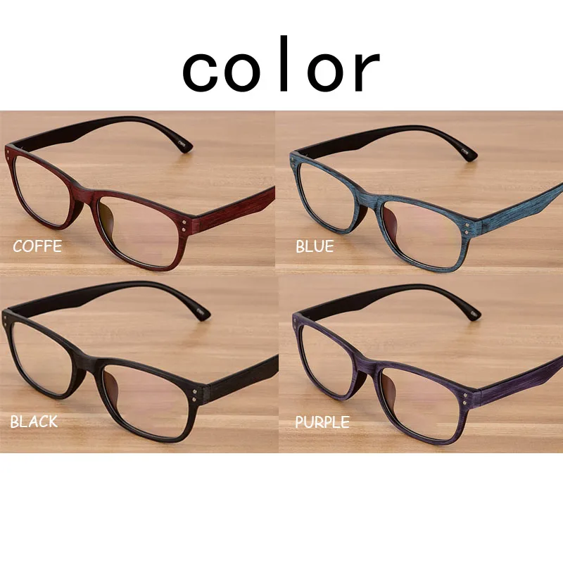 Оправа для очков близорукости мужчин и женщин очки с деревянным узором