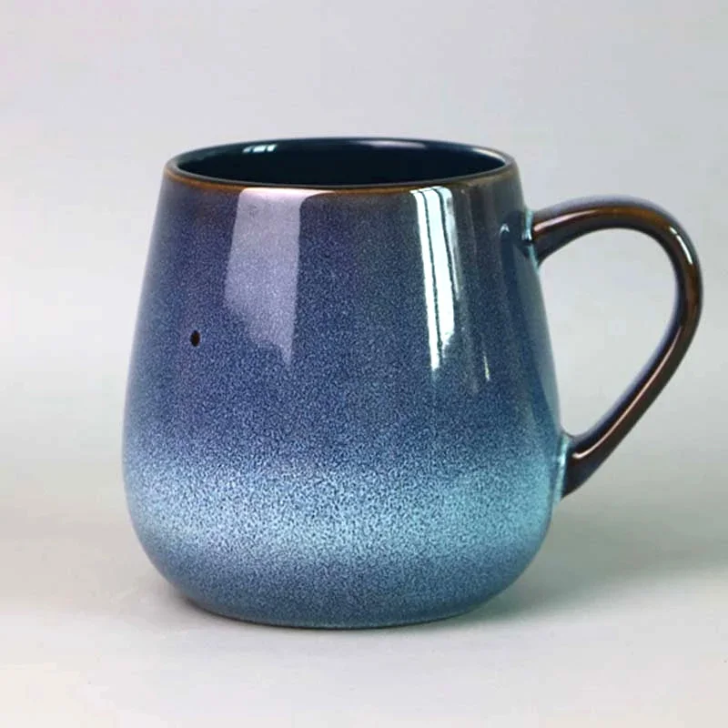 

Чашка для завтрака, простая керамическая чашка с большим животом